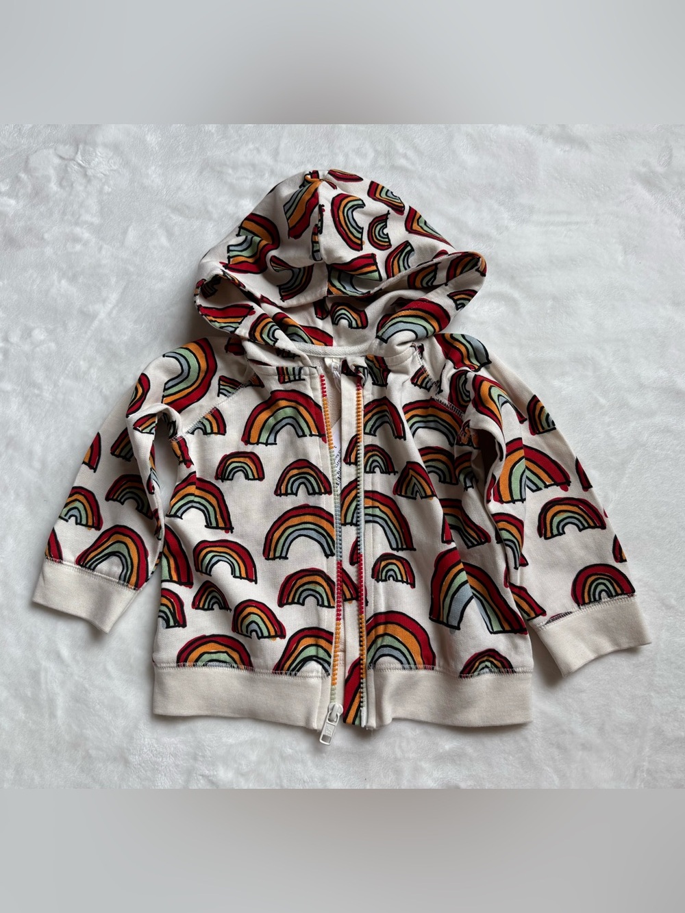 Stella McCartney Kids Rainbow Zip Up Hoodie NWT